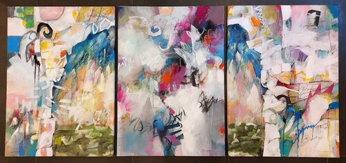 Trilog de Victoria Janotova, Pintura a la venta en Singulart