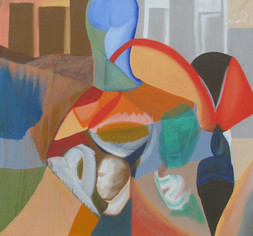 Goddess of Shapes de Danette Newton, Pintura a la venta en Singulart