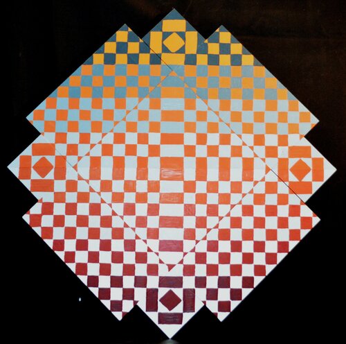 Contrasting Dimensions di Danette Newton, Pittura in vendita su Singulart