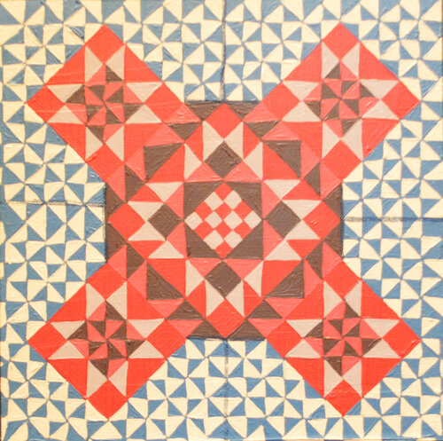 Illusionary Patchwork by Danette Newton, Painting for Sale on Singulart
