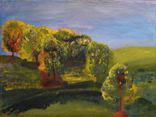 A Tranquil Day at Loose Park by Danette Newton, Painting for Sale on Singulart