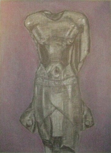 Tribute to the Ancients in Purple par Danette Newton, Dessin en vente sur Singulart
