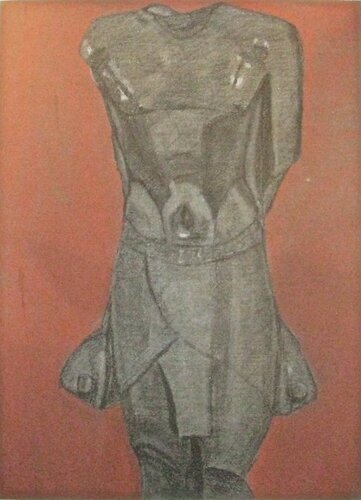 Tribute to the Ancients in Red di Danette Newton, Disegno in vendita su Singulart