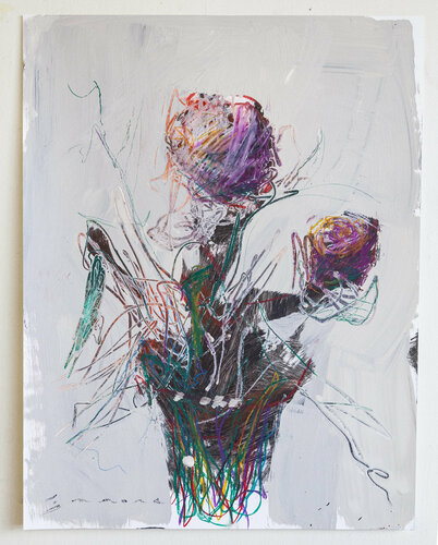 Florals No. 31 by James Zamora, Work on Paper for Sale on Singulart