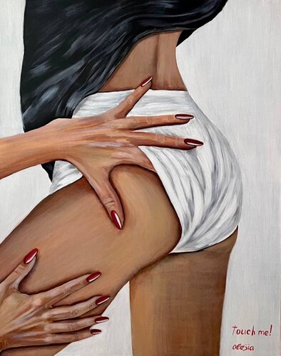 Touch me ! par Olesia Pogrebnova, Peinture en vente sur Singulart