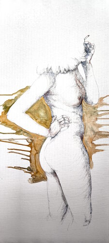 SATURDAY MODEL by Artrn Trnski, Painting for Sale on Singulart