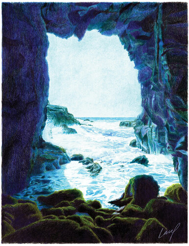 Horcón, Chile by Laurène Pinon, 소묘 for Sale on Singulart