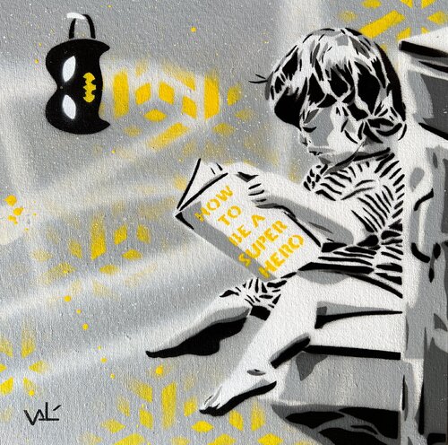 How To Be A Super Hero by Valérian Lenud, 회화 for Sale on Singulart