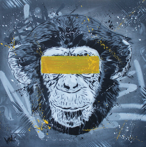 See No Evil van Valérian Lenud, Schilderij te koop op Singulart