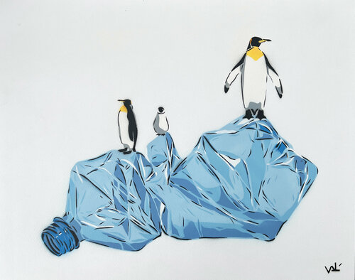 Iceberg (Penguins) von Valérian Lenud, Werk auf Papier kaufen auf Singulart