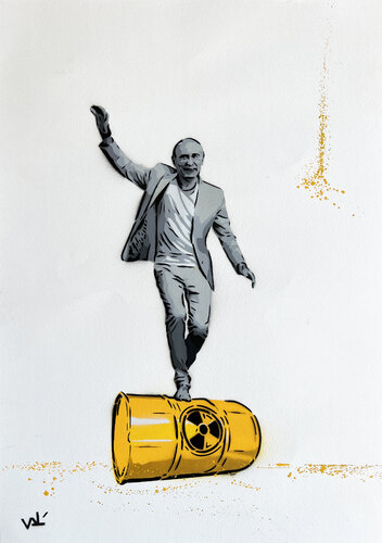 Nuclear Tightrope by Valérian Lenud, 종이 for Sale on Singulart