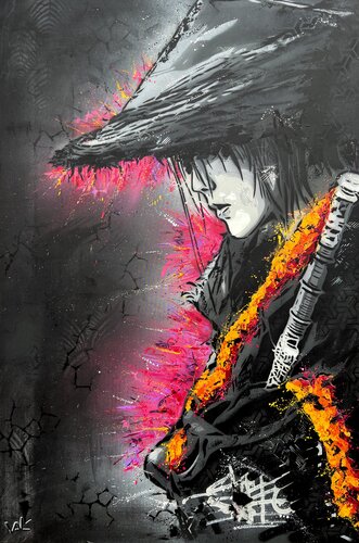 Onna-Musha by Valérian Lenud, Painting for Sale on Singulart