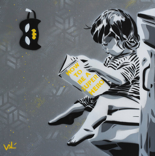 How To Be A Super Hero von Valérian Lenud, Malerei kaufen auf Singulart