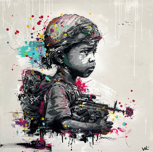 Soldat de la Paix 2 by Valérian Lenud, Painting for Sale on Singulart