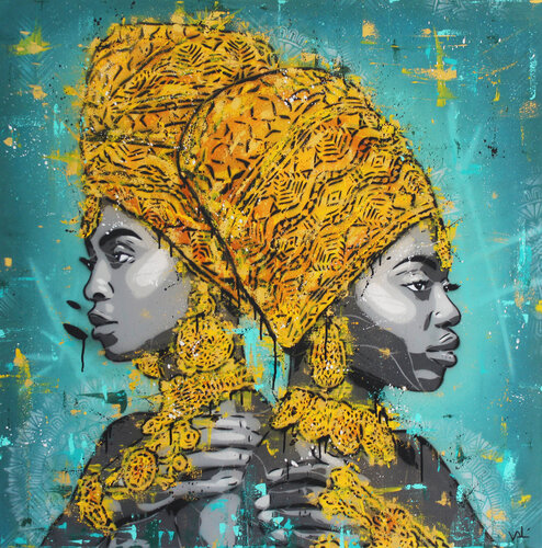 Malkia Afrika van Valérian Lenud, Schilderij te koop op Singulart