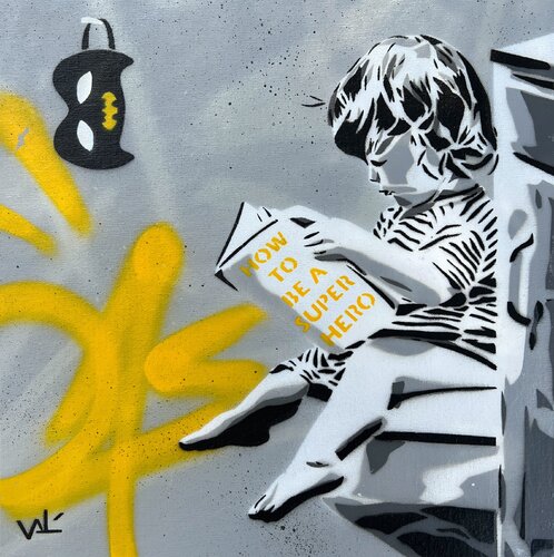 How To Be a Super Hero by Valérian Lenud, 회화 for Sale on Singulart