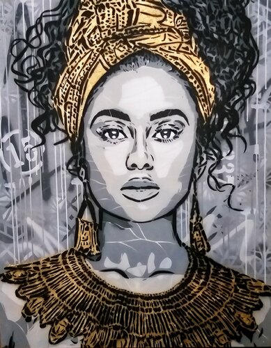 Metis Gold van Valérian Lenud, Schilderij te koop op Singulart