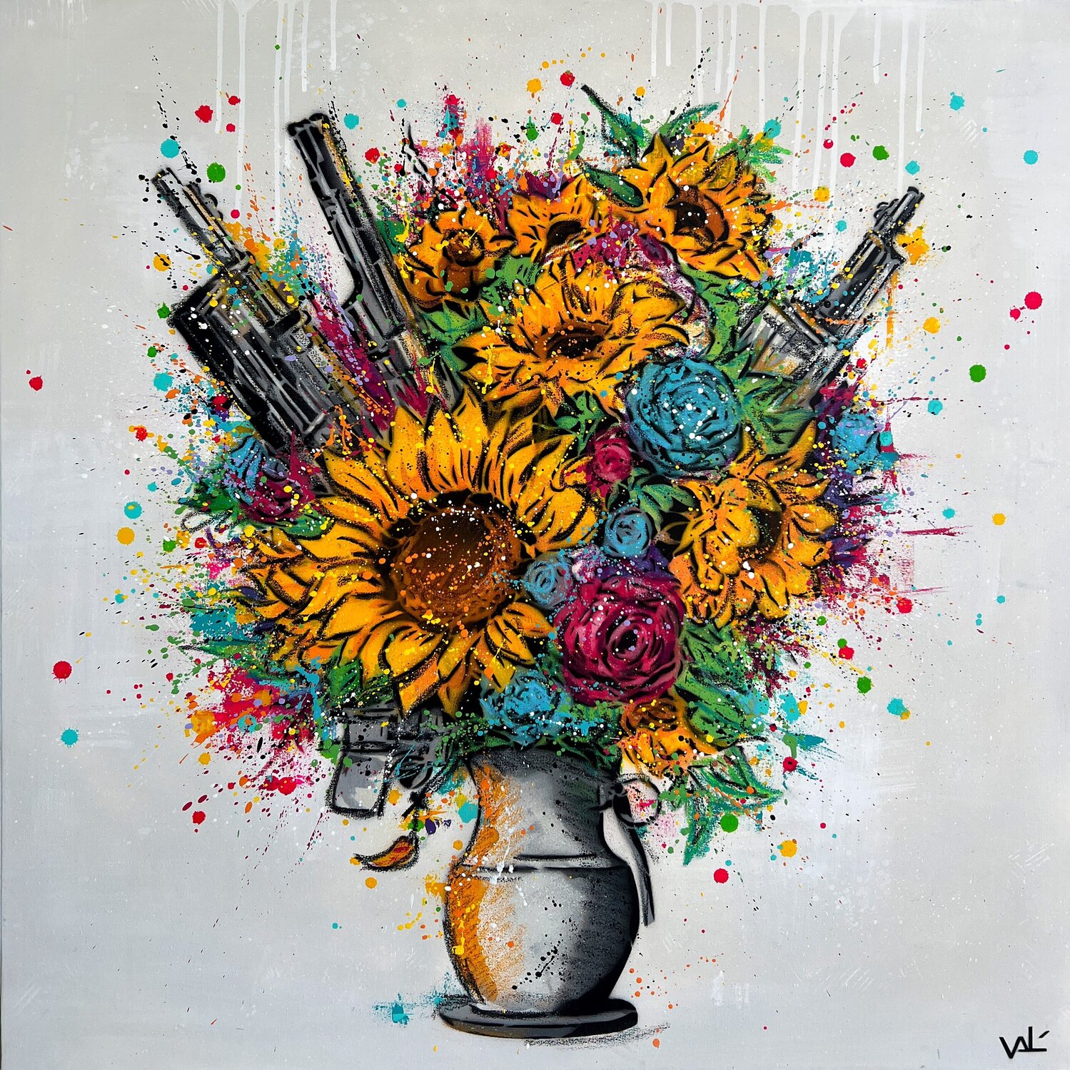 Gun Flowers Valérian Lenud