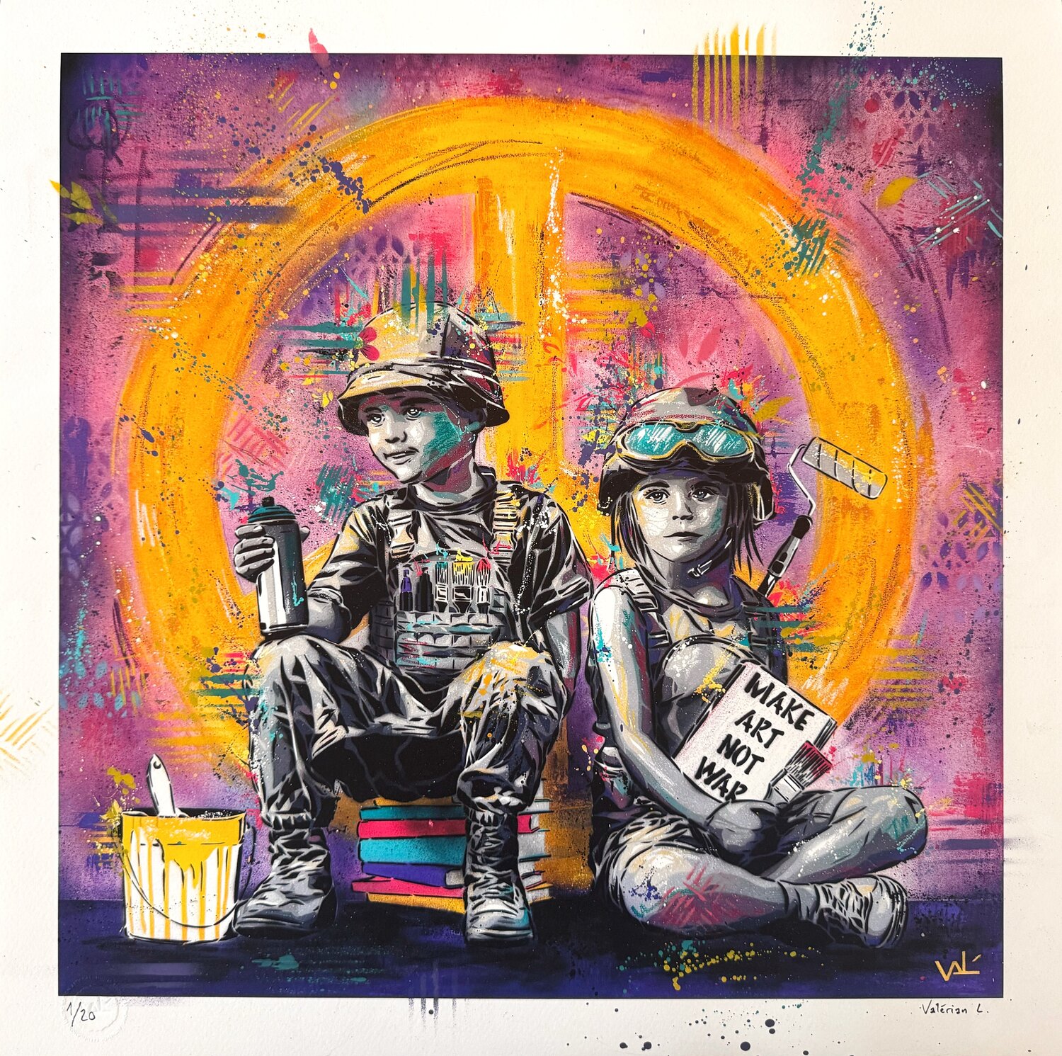 Make Art Not War (Peace Soldiers) Valérian Lenud