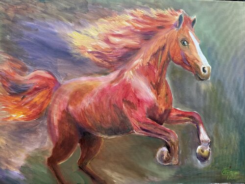 The mustang 2026 von Volodymyr Tyzun, Malerei kaufen auf Singulart