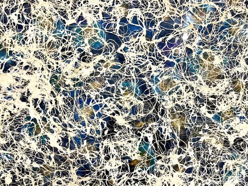 Botanical Freedom: Thread nr  3 - Blueminded by Matteo Silva, 회화 for Sale on Singulart