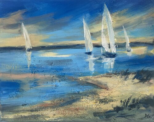 Segler di Astrid Krömer, Pittura in vendita su Singulart