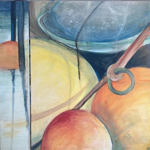 Am Steg 1+2 by Astrid Krömer, Painting for Sale on Singulart