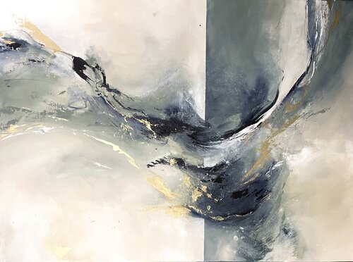Jump into the water and flow di Nadia Trautmann, Pittura in vendita su Singulart