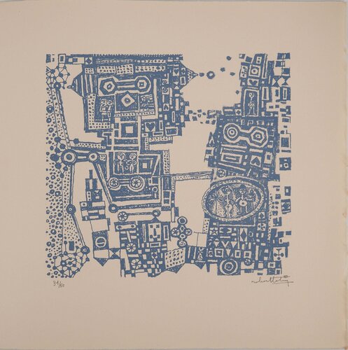 Le mariage by Robert Tatin, 版画 for Sale on Singulart