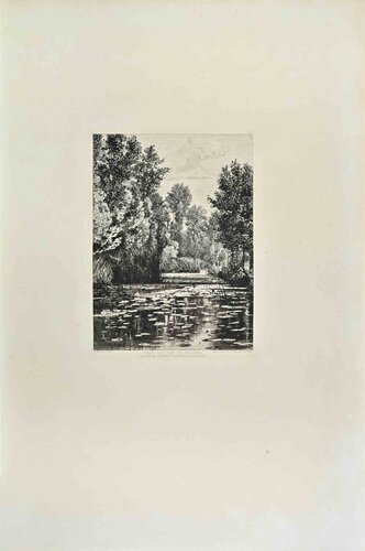 Près le Pont de Croissy by Jules Michelin, Print for Sale on Singulart