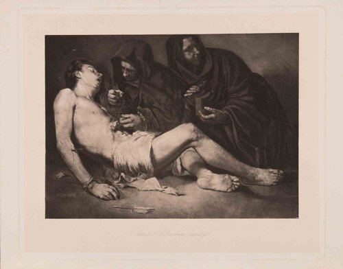  Saint Sebastien Martyr van Théodule Ribot, Afdruk te koop op Singulart