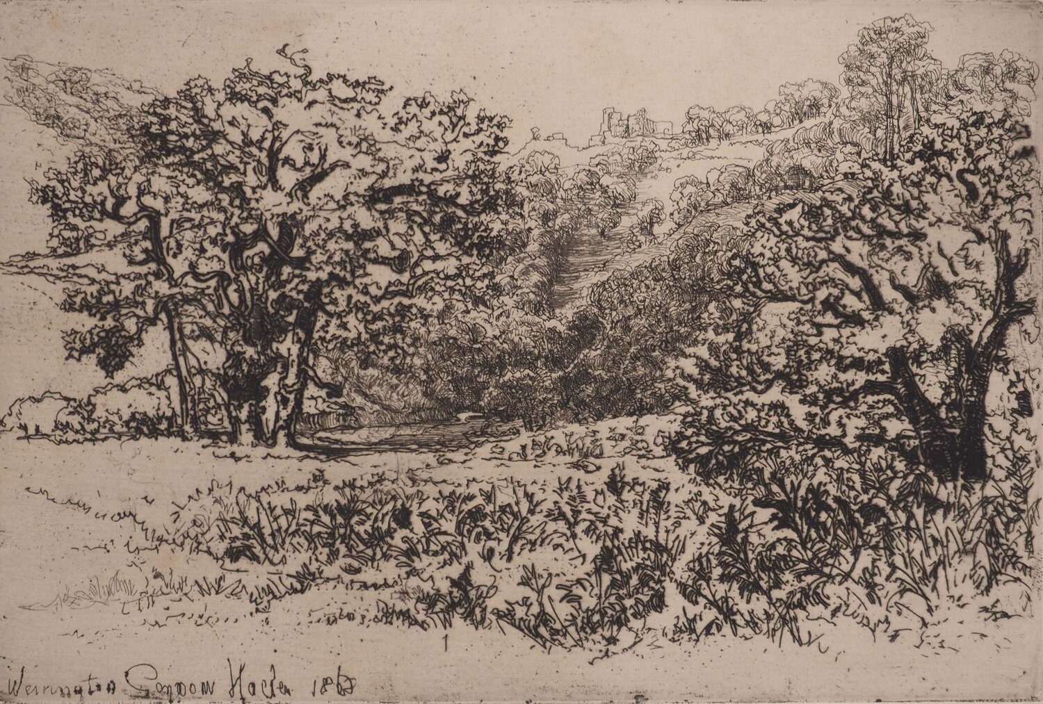 La Rookery Francis Seymour-Haden Afdruk te koop