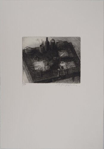 Nature morte à la théière van Safet Zec, Afdruk te koop op Singulart