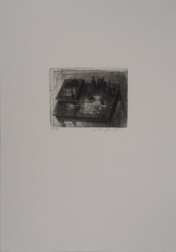 Nature morte aux bouteilles van Safet Zec, Afdruk te koop op Singulart