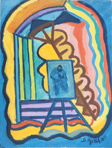 L'atelier de l'artiste by Safet Zec, Print for Sale on Singulart