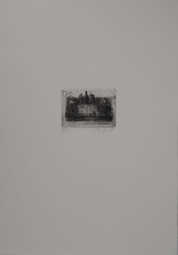 Table dans l'atelier van Safet Zec, Afdruk te koop op Singulart