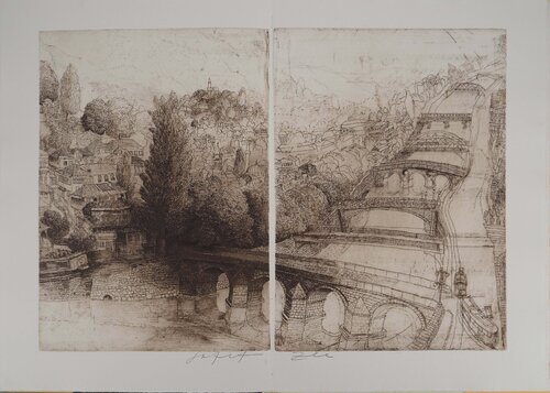 Ponts à Sarajevo by Safet Zec, Print for Sale on Singulart