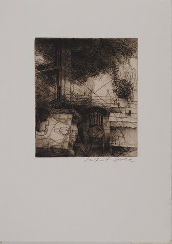 Nature morte sur la terrasse, van Safet Zec, Afdruk te koop op Singulart