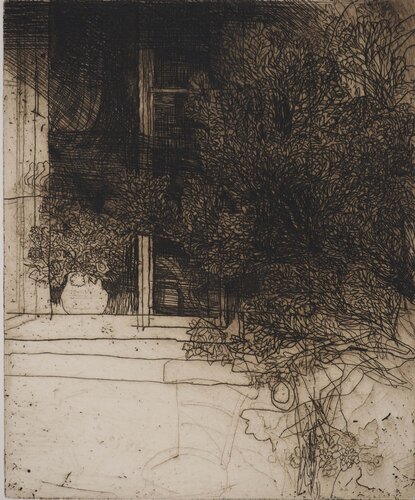 Maison cachée, Gravure originale signée by Safet Zec, 版画 for Sale on Singulart