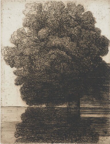 Au bord du lac, Gravure originale signée de Safet Zec, Impresión a la venta en Singulart