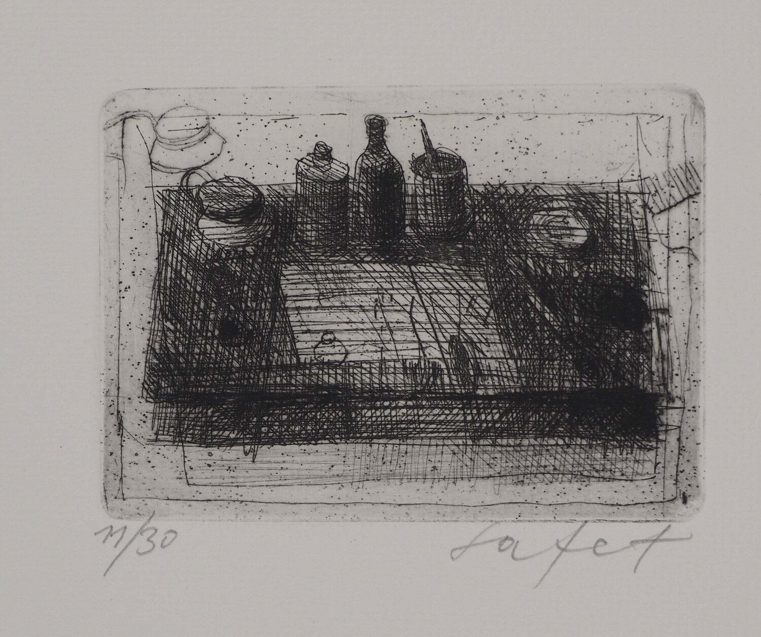 Table dans l'atelier Safet Zec Print for sale