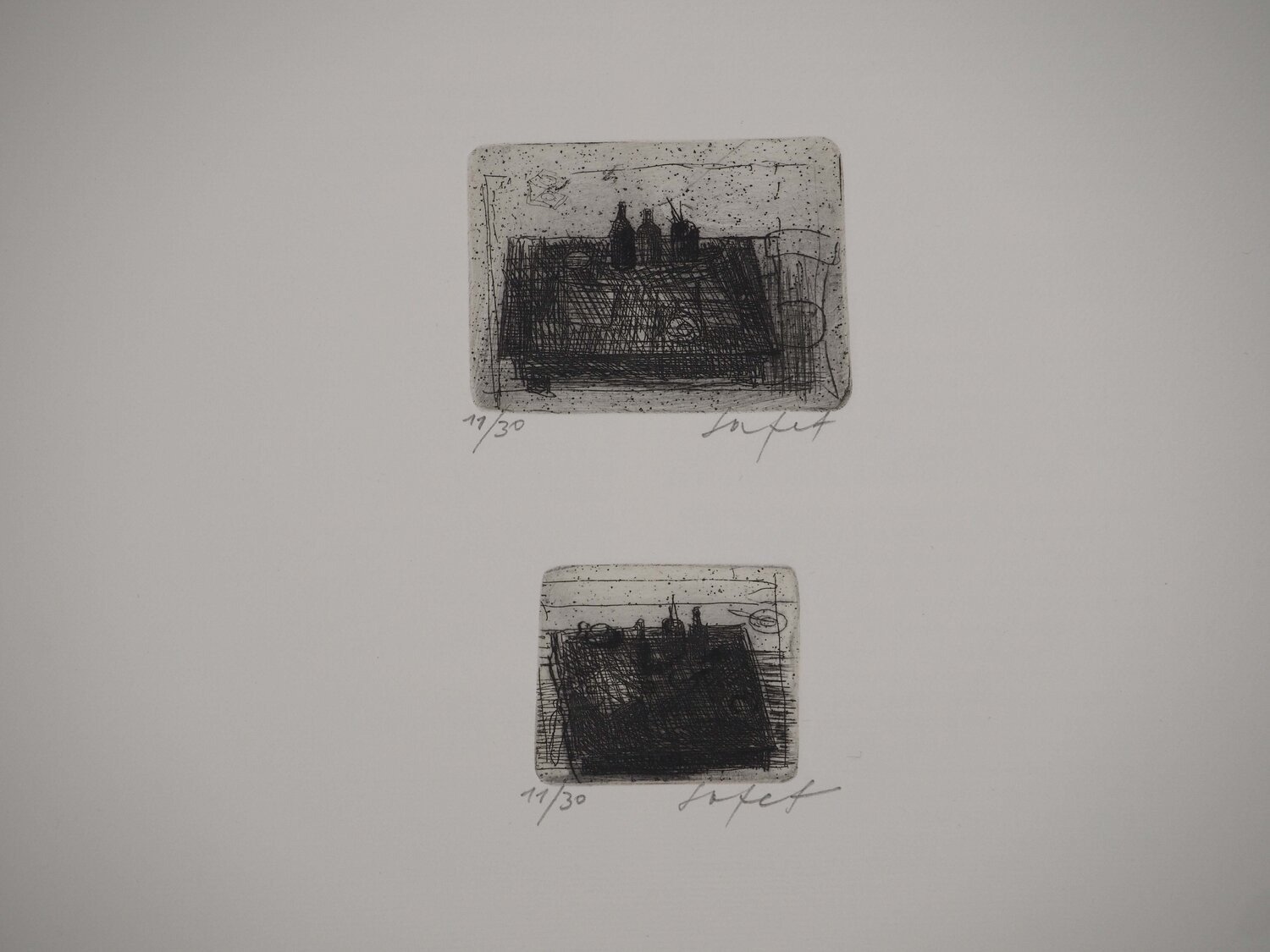 Tables aux bouteilles Safet Zec Print for sale