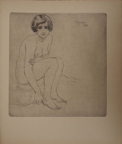 Nu au cheveux courts, Gravure originale signée by Armand Rassenfosse, Print for Sale on Singulart
