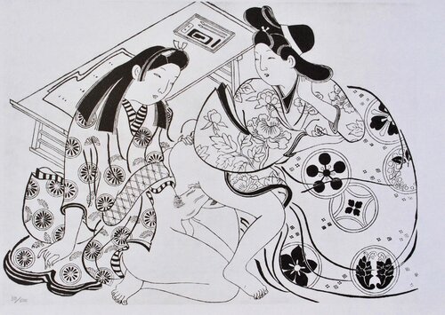 Plaisir de la Geish di Jihei Sugimura, Stampa in vendita su Singulart