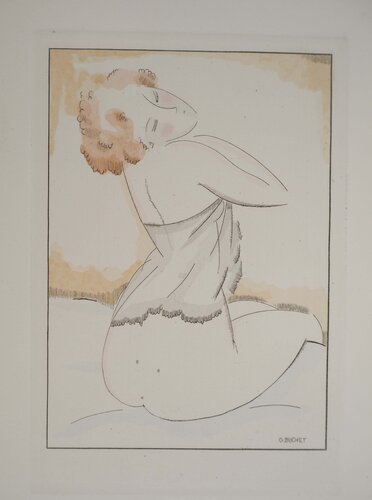 Le déshabillé von Gustave Buchet, Druck kaufen auf Singulart