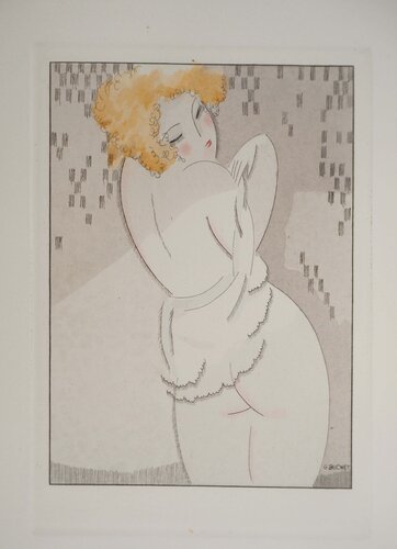 La rousse intimidée von Gustave Buchet, Druck kaufen auf Singulart