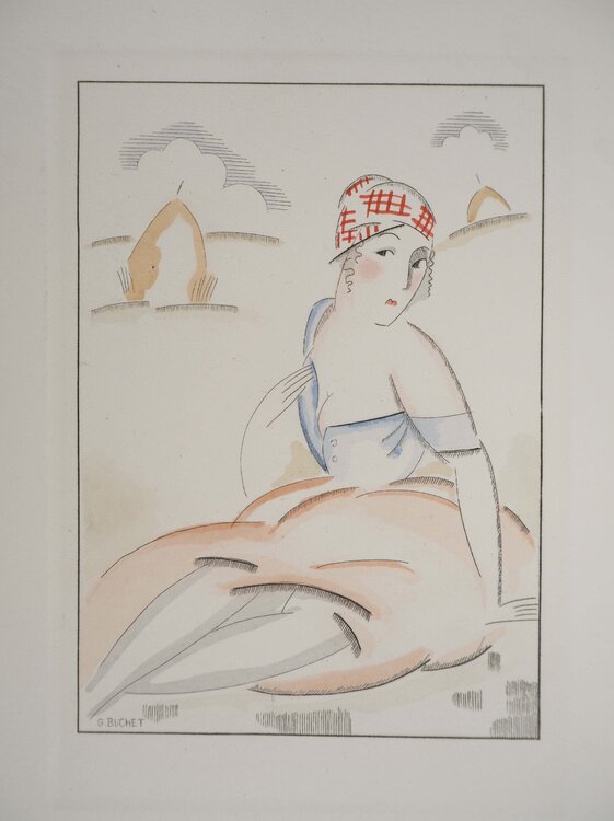 La fermière après la moisson Gustave Buchet