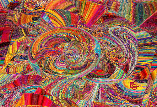 The Unfolding of Infinity: Universal Blueprint. Large Collector’s Edition von Elena Gantchikova, Druck kaufen auf Singulart