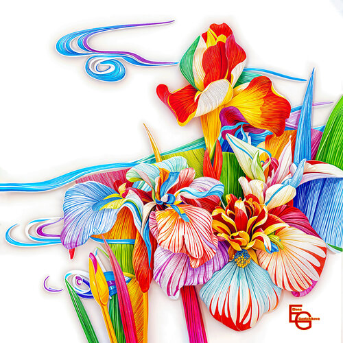 Spectrum of Being. Square Collector’s Petit — 20" x 20" (50x50 cm) by Elena Gantchikova, Print for Sale on Singulart