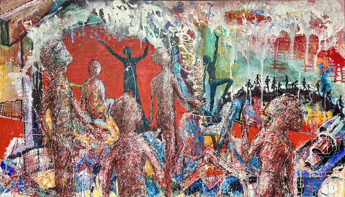 Der Blick zum Himmel von Osman Xani, Malerei kaufen auf Singulart